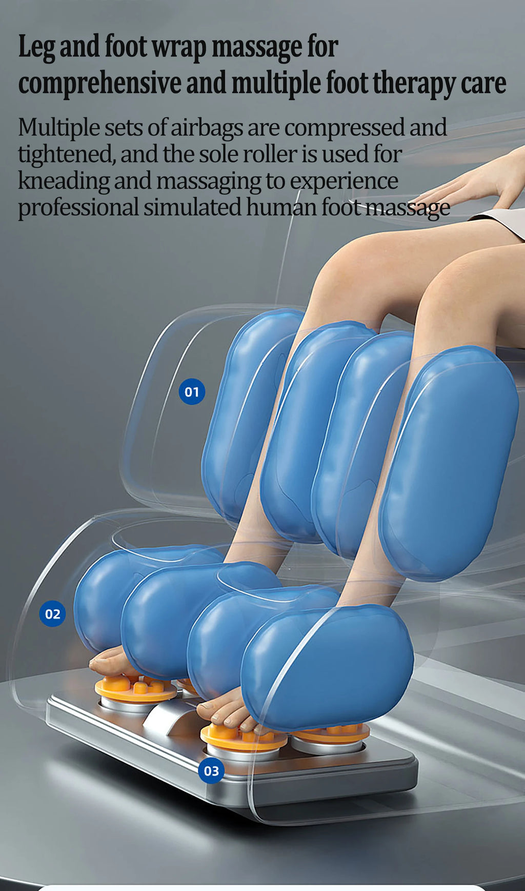 Electric Massage Chair Zero Gravity with Voice Control - Tidesmit Massage Chairs Tidesmit