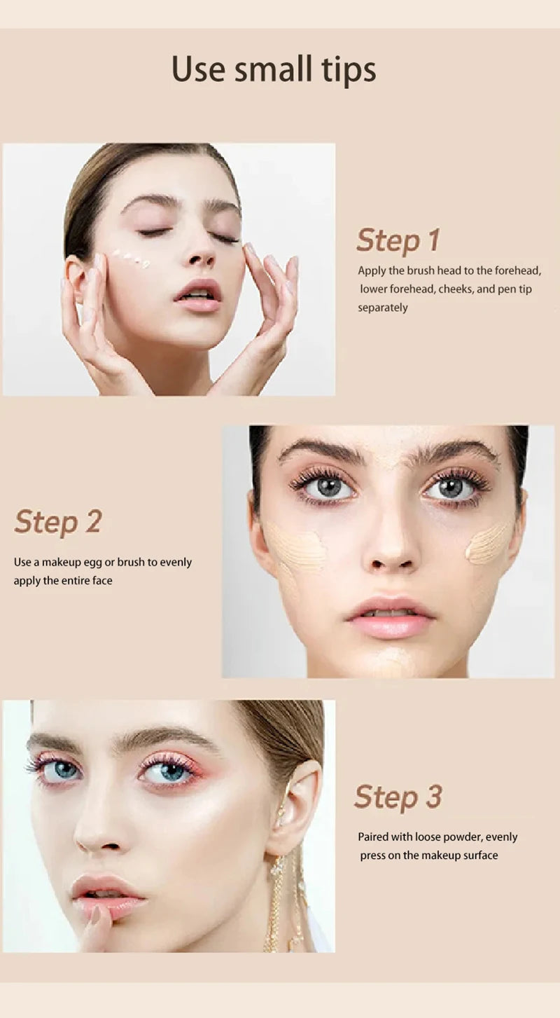 Tidesmit multifunctional liquid foundation stick for dark circle correction and professional nose contouring