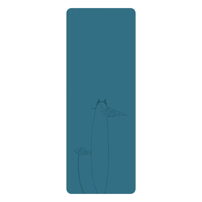 Natural Rubber PU Non-Slip Sweat-Absorbing Yoga Mat, Simple, Sports, Fitness, Shop, Home