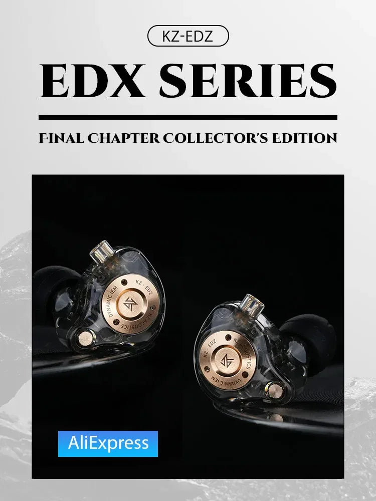 KZ EDX Pro In-Ear Monitors - HiFi Wired Earbuds by Tidesmit Tidesmit