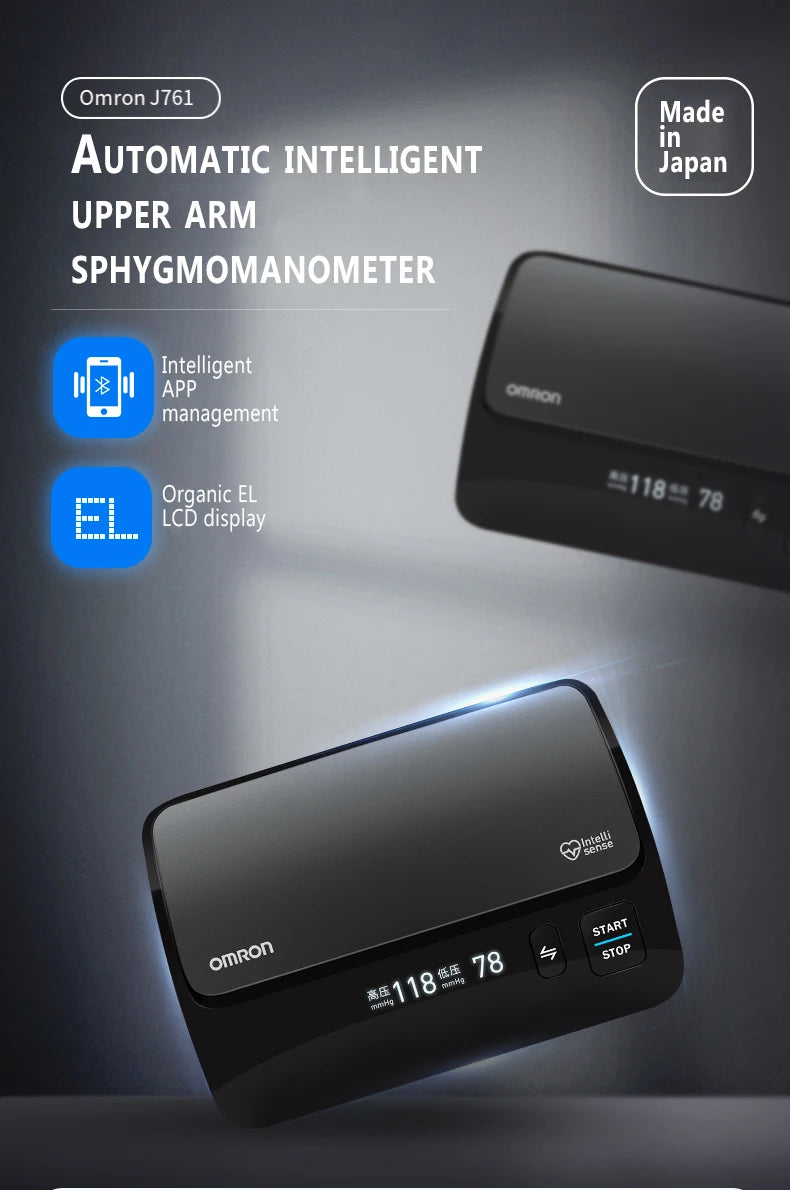 Omron Electronic Sphygmomanometer J761 Blood Pressure Monitor Upper Arm Digital BP Monitor Originating from Japan