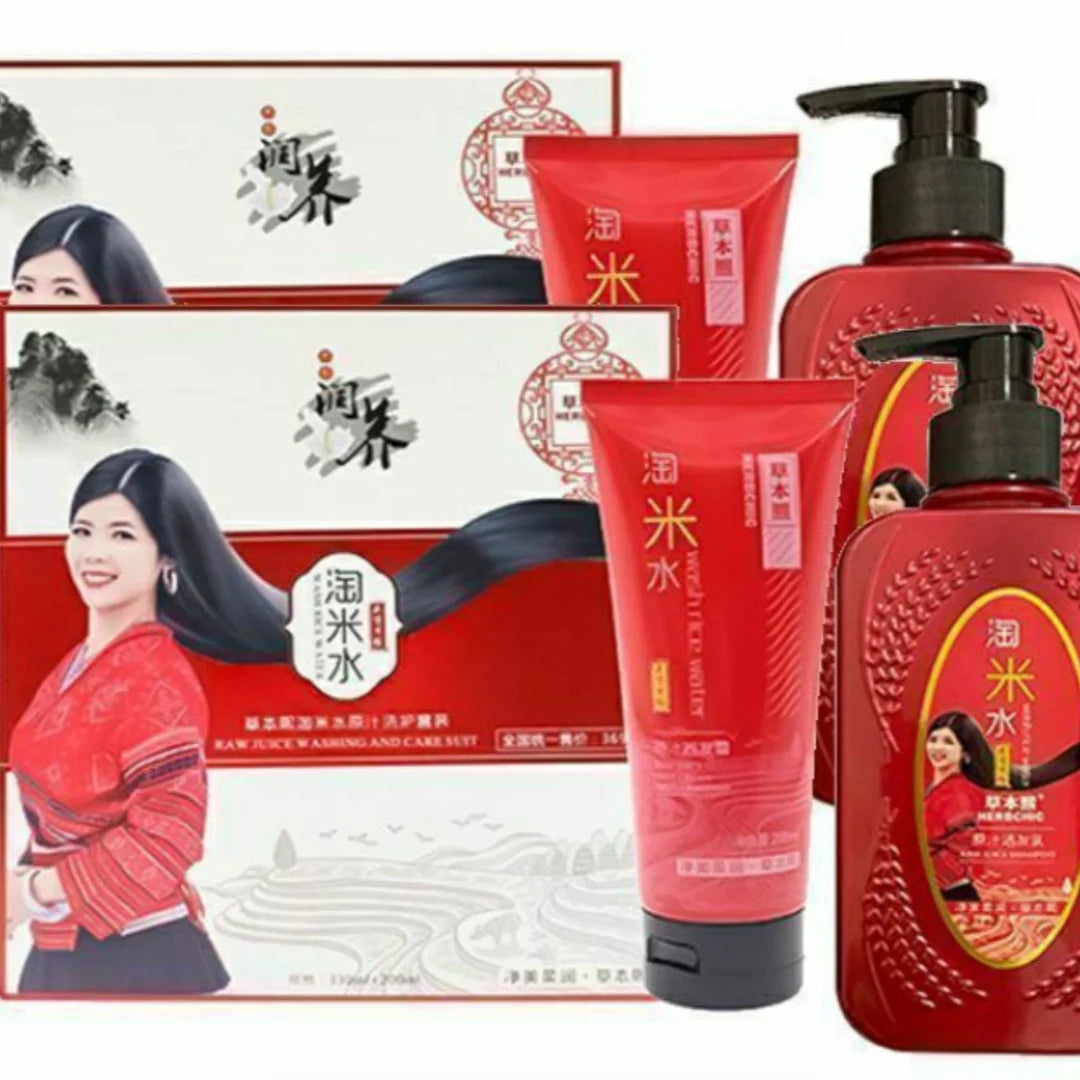 Rice Water Shampoo - Scalp Soothing & Flake Defense, Smoothing Volume Boost, Revival Therapy Elixir