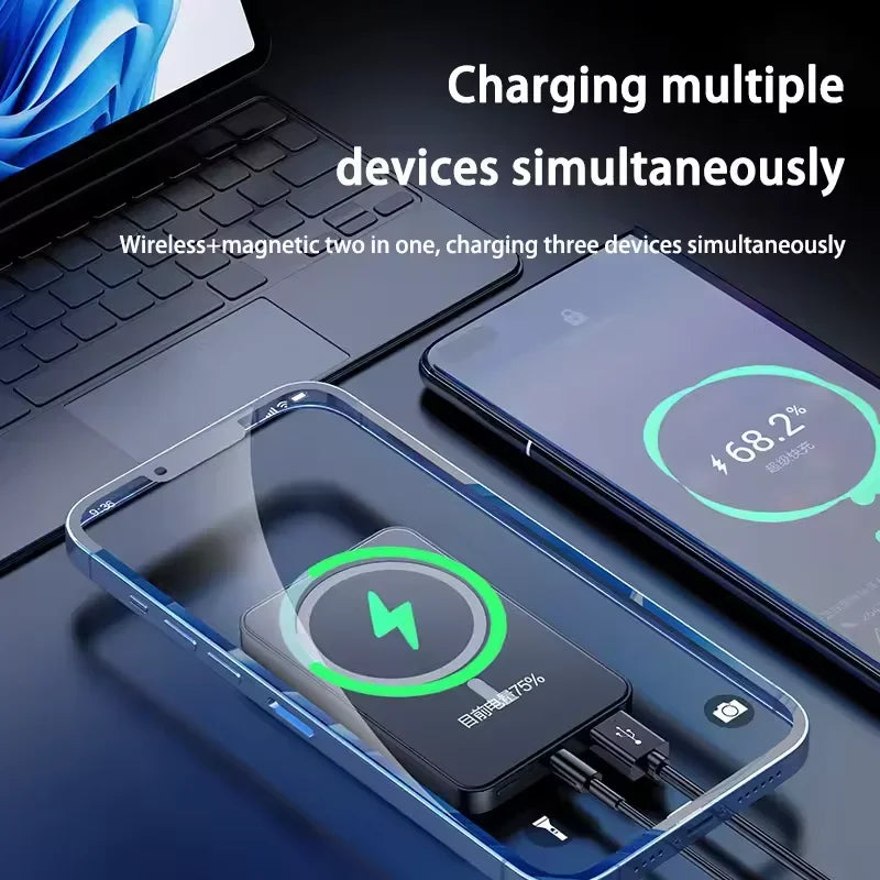 Tidesmit 100000mAh Magnetic Fast Charging Power Bank - High Capacity Tidesmit