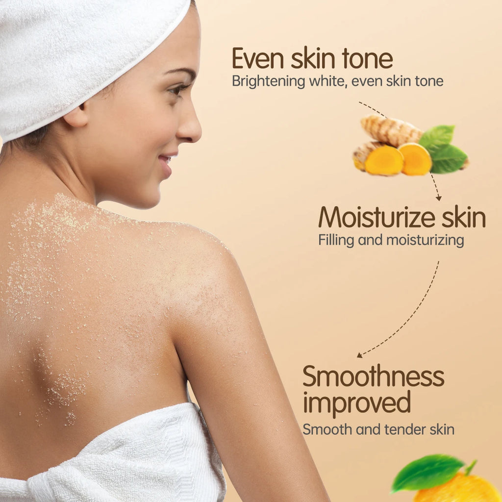 Turmeric Body Scrub: Professional Deep Exfoliation & Hydration (200g) Scrubs Treatments Tidesmit