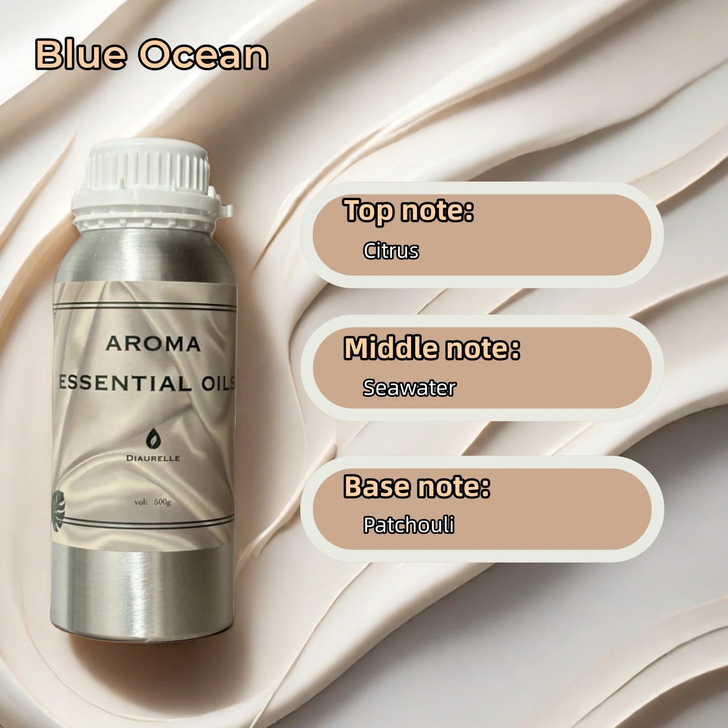 500ML Flower Aventus Essential Oil Home Air Freshener Pure Plant Essential Oil Hotel Room Fragrance Diffuser Oils Air Purifier