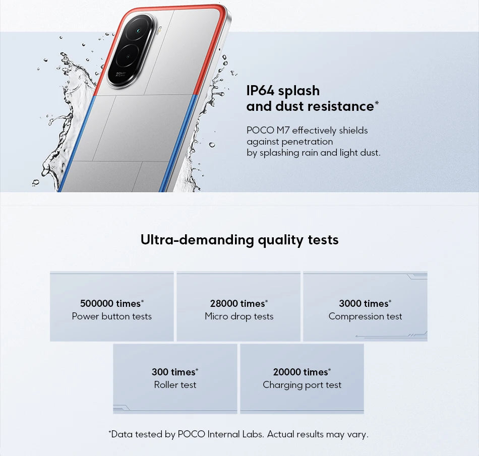 POCO M7 Global Version Smartphone Snapdragon 685 6.9-inch 144Hz FHD+ Display 7000mAh Battery NFC 33W Fast Charging NFC