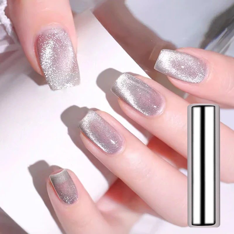 Magnetic Cat Eye Gel Nail Polish – Reflective UV Soak Off Kit Permanent Makeup Machines Magnetic Stick 01 Tidesmit
