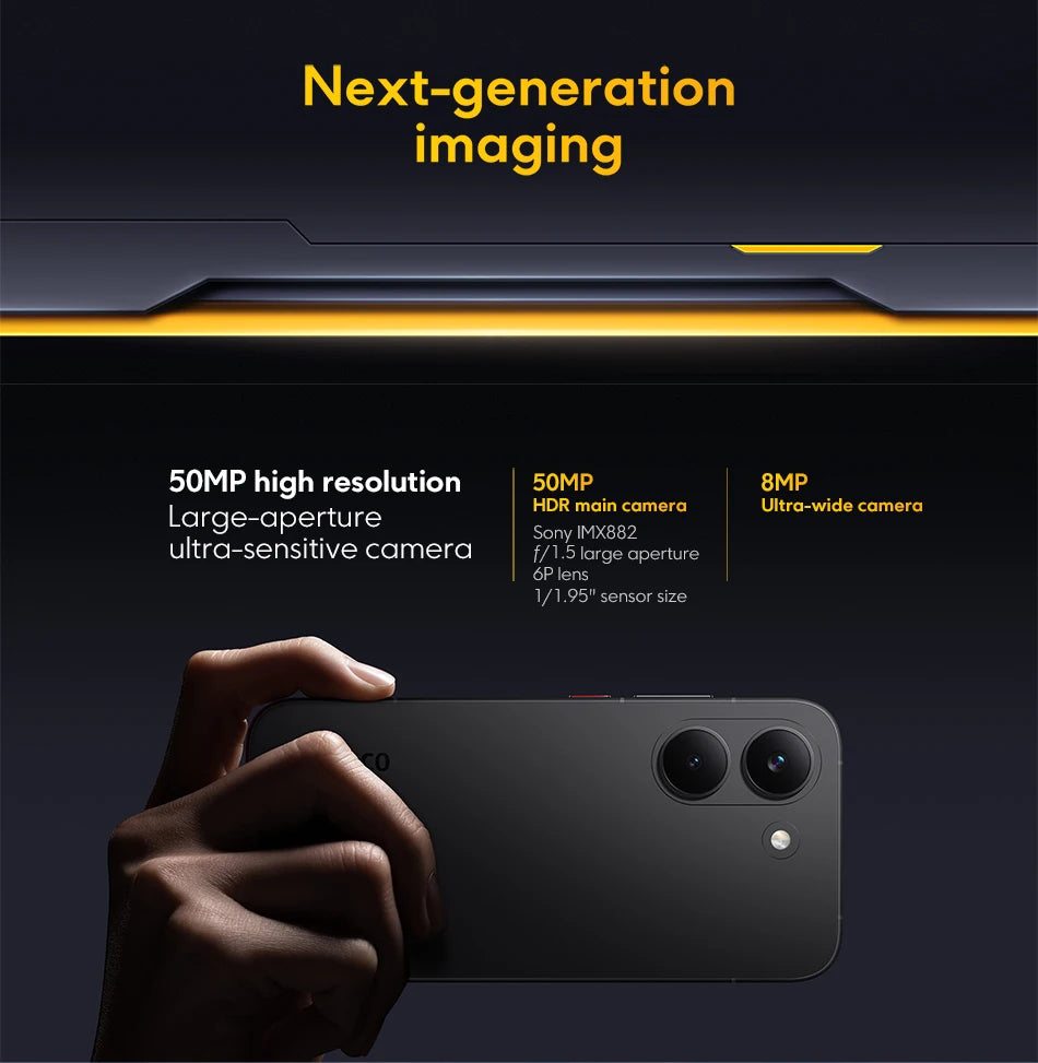 POCO X8 Pro Global Version Smartphone Dimensity 8500-Ultra 6500mAh battery 6.59" 1.5K 120Hz AMOLED display 50MP