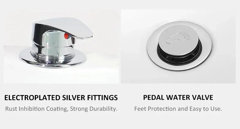 Electric Pedicure Spa Bowl | Surf Massage Foot Bath - 220V/110V Massage Chairs Tidesmit