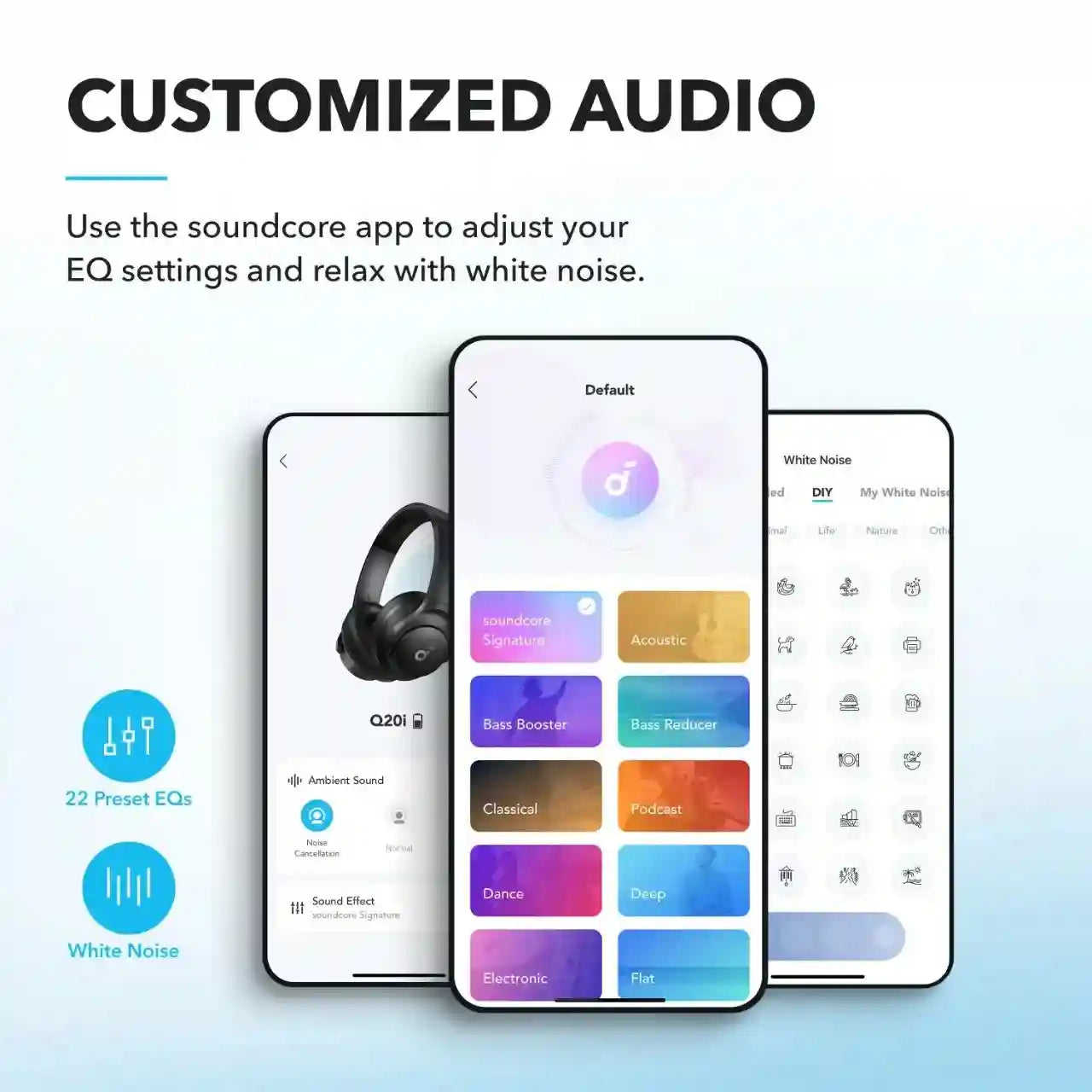 Wireless Active Noise Cancelling Headphones - Over-Ear Studio Monitor Tidesmit