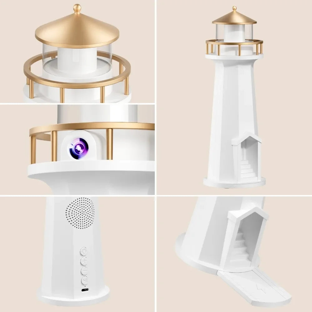 Moon Projector Wireless Charger with Bluetooth Speaker - White Tidesmit