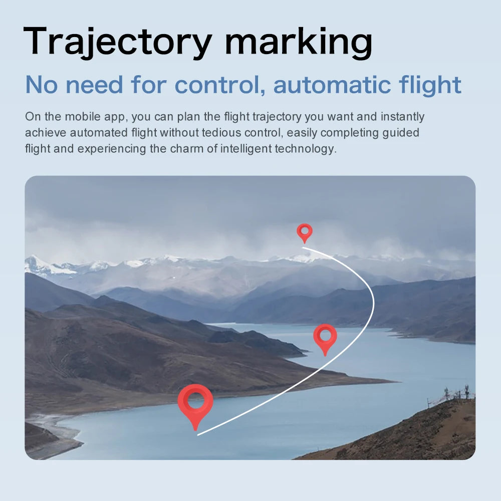 8K HD Camera Drone with GPS and Obstacle Avoidance - Foldable Quadcopter Tidesmit