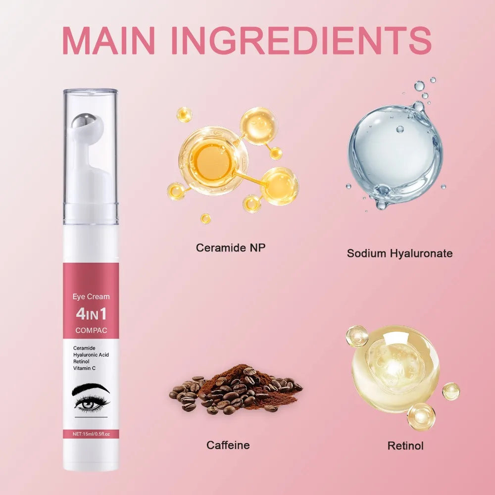 15ml Eye Firming Moisturizer – 4-in-1 Formula for Fine Lines, Dark Circles