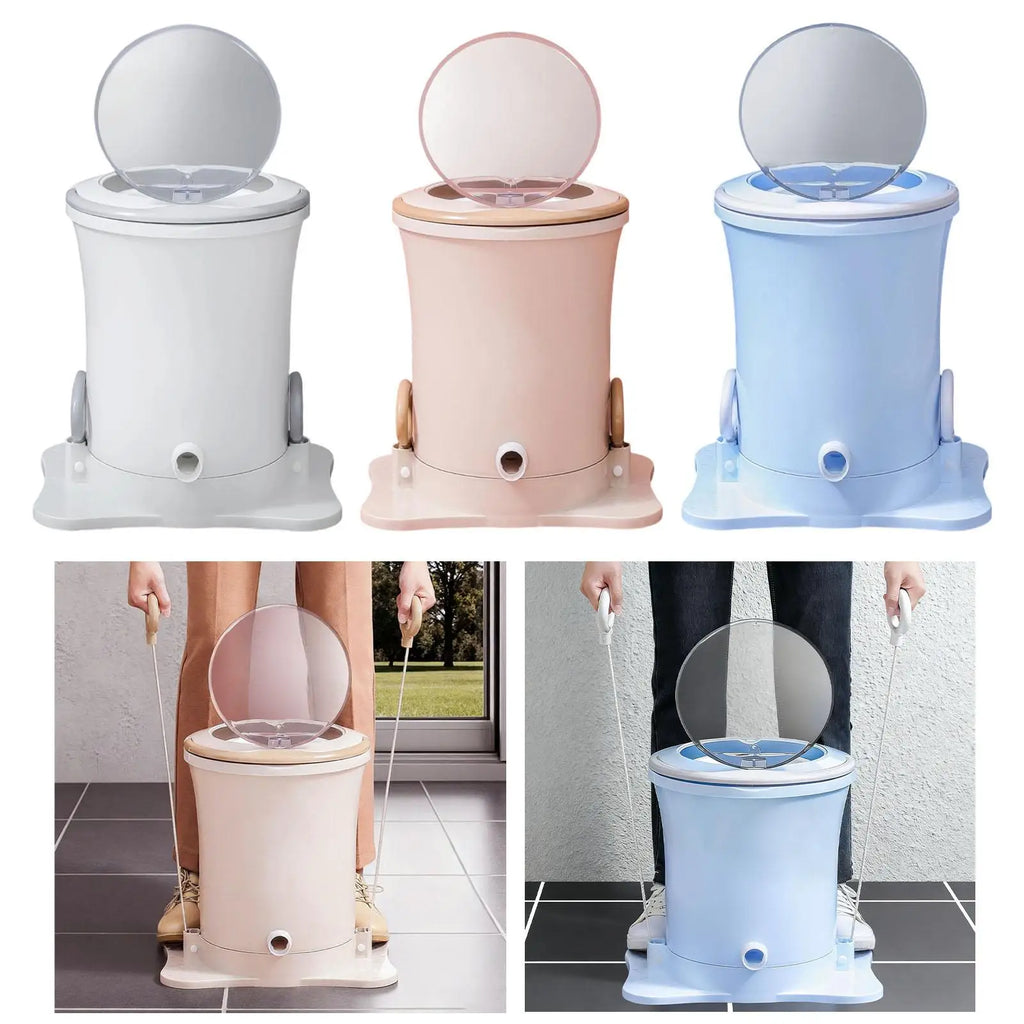 Tidesmit portable laundry dryer showing compact side folding design for travel and small apartment storage