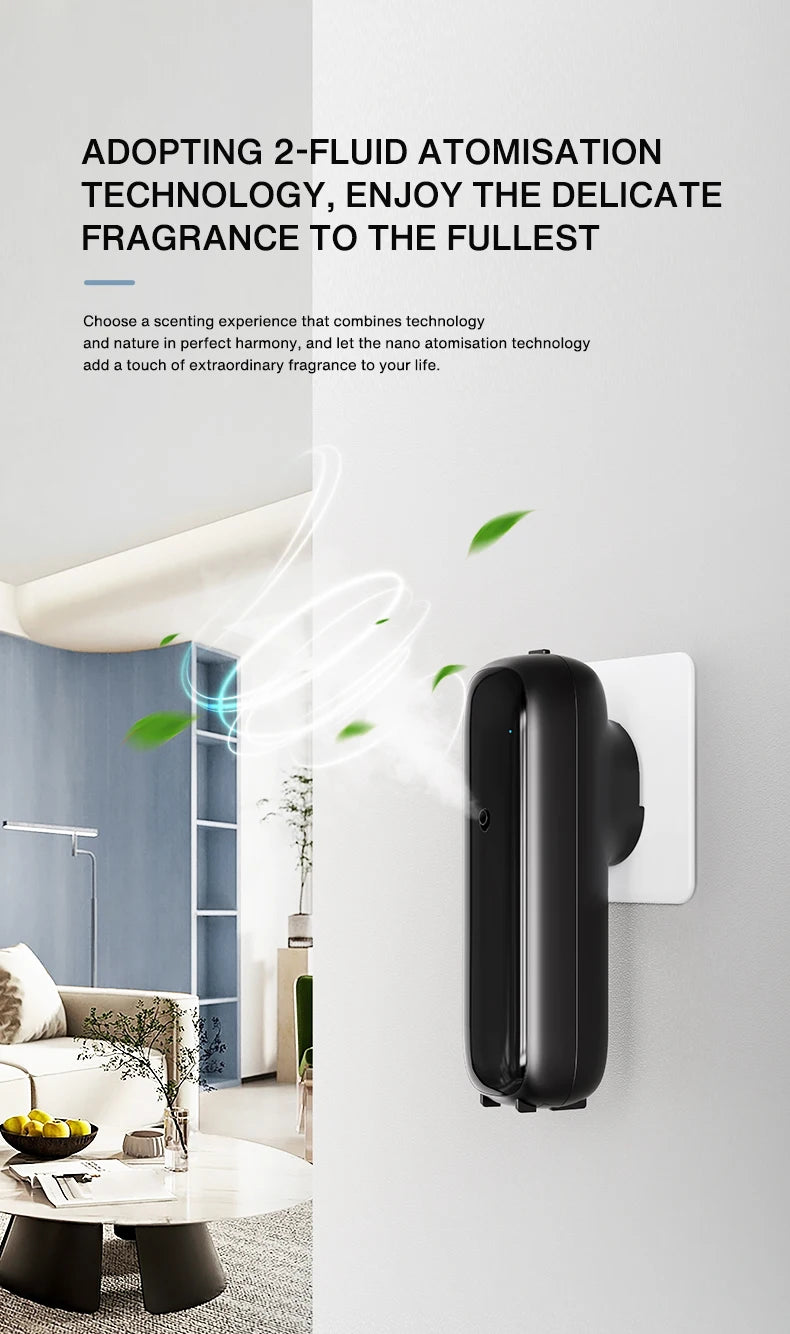 Smart Aroma Diffuser Essential Oil Electric Machine 100ml Waterless Bluetooth Control Scent Smell Device for Hotel Home Bathroom