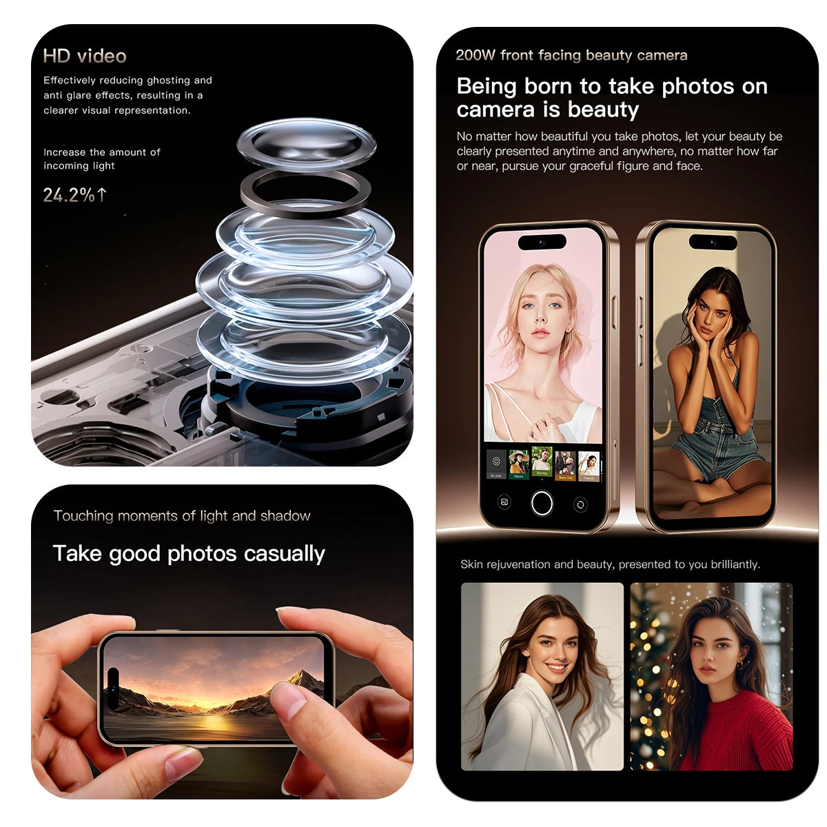 ONEMYTH M17 Pro 4.0-inch Mini Android Smartphone 4G Dual SIM 3GB+64GB Type-C GPS Face Recognition Google Play Store Small Phone