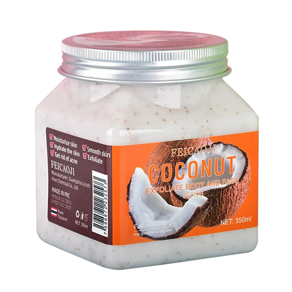 Exfoliating Body Scrub 350ml | Deep Cleansing Hydrating Gel by Tidesmit Scrubs Treatments Coconut Tidesmit