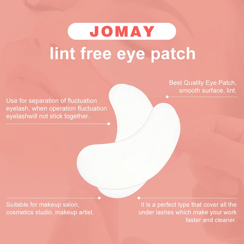 Tidesmit 50 pairs lint free hydrogel under eye patches for eyelash extensions detail view face makeup accessories