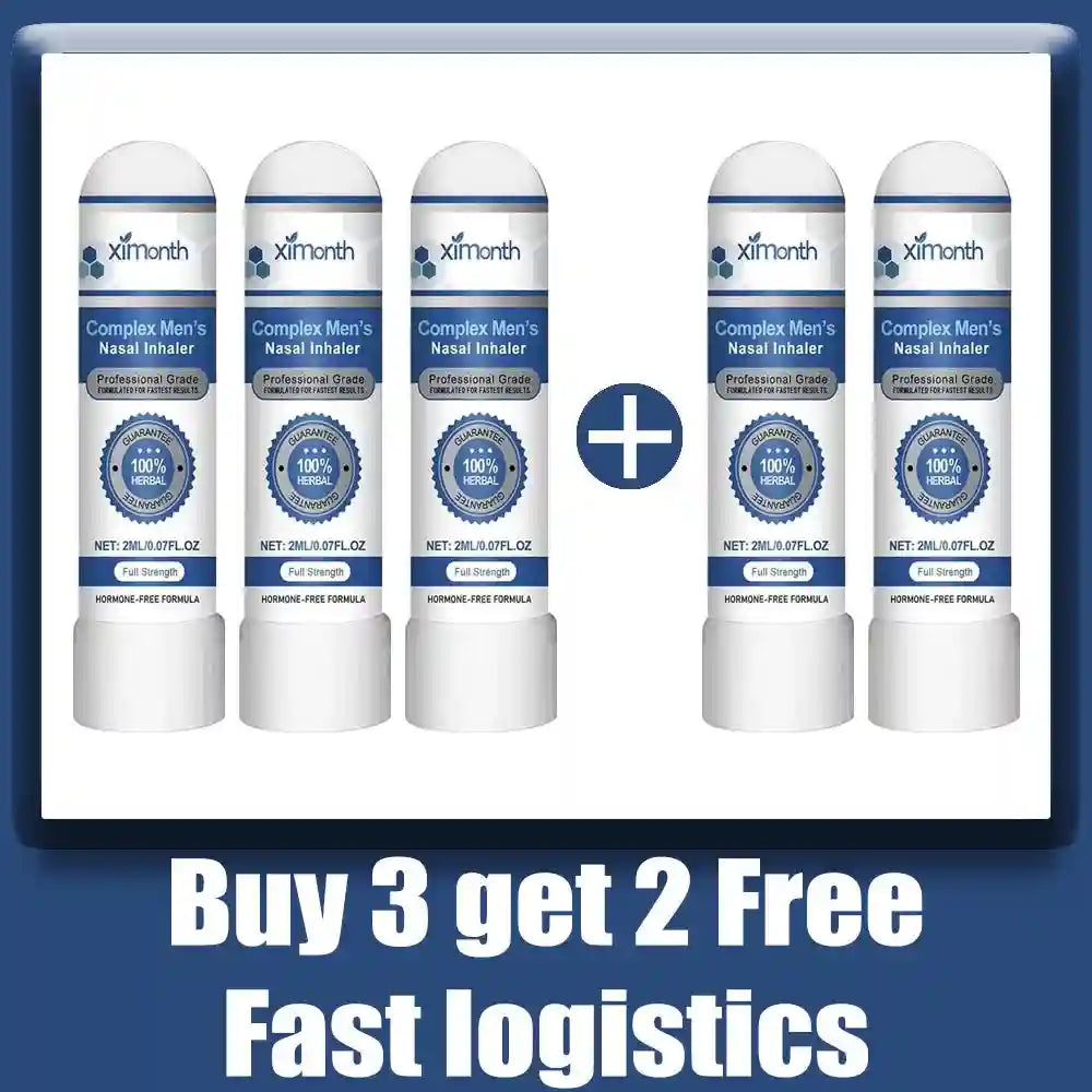 Nasal Inhaler Stick for Energizing Relief - Natural Daily Lip Care Lip Care Buy 3 gift 2 free Tidesmit