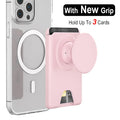 Magnetic Phone Wallet Case with Grip - Slim Shock-Absorbing Cover Pink Tidesmit