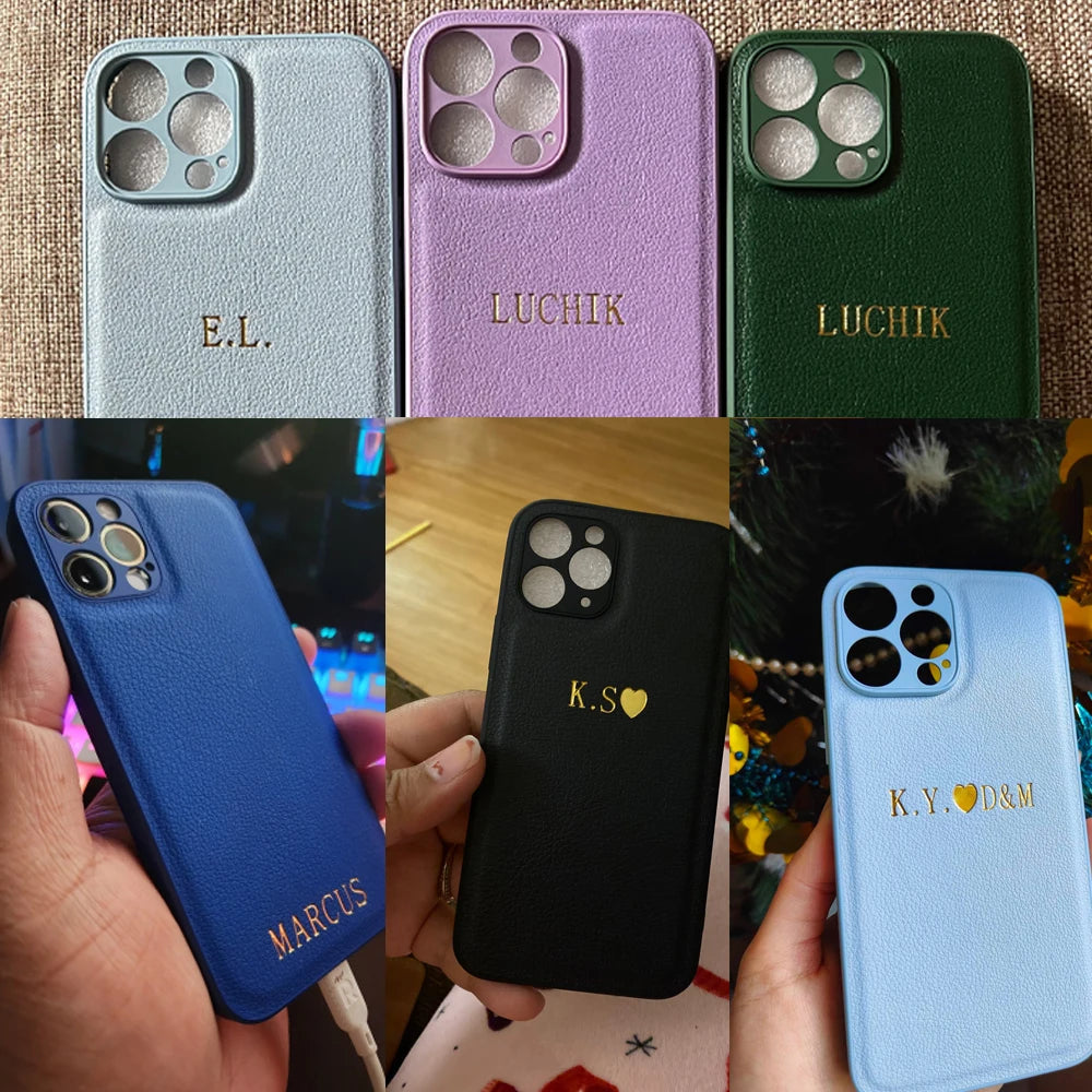 Personalised iPhone Case: Custom Initial Slim Fit Cover with Drop Protection Tidesmit