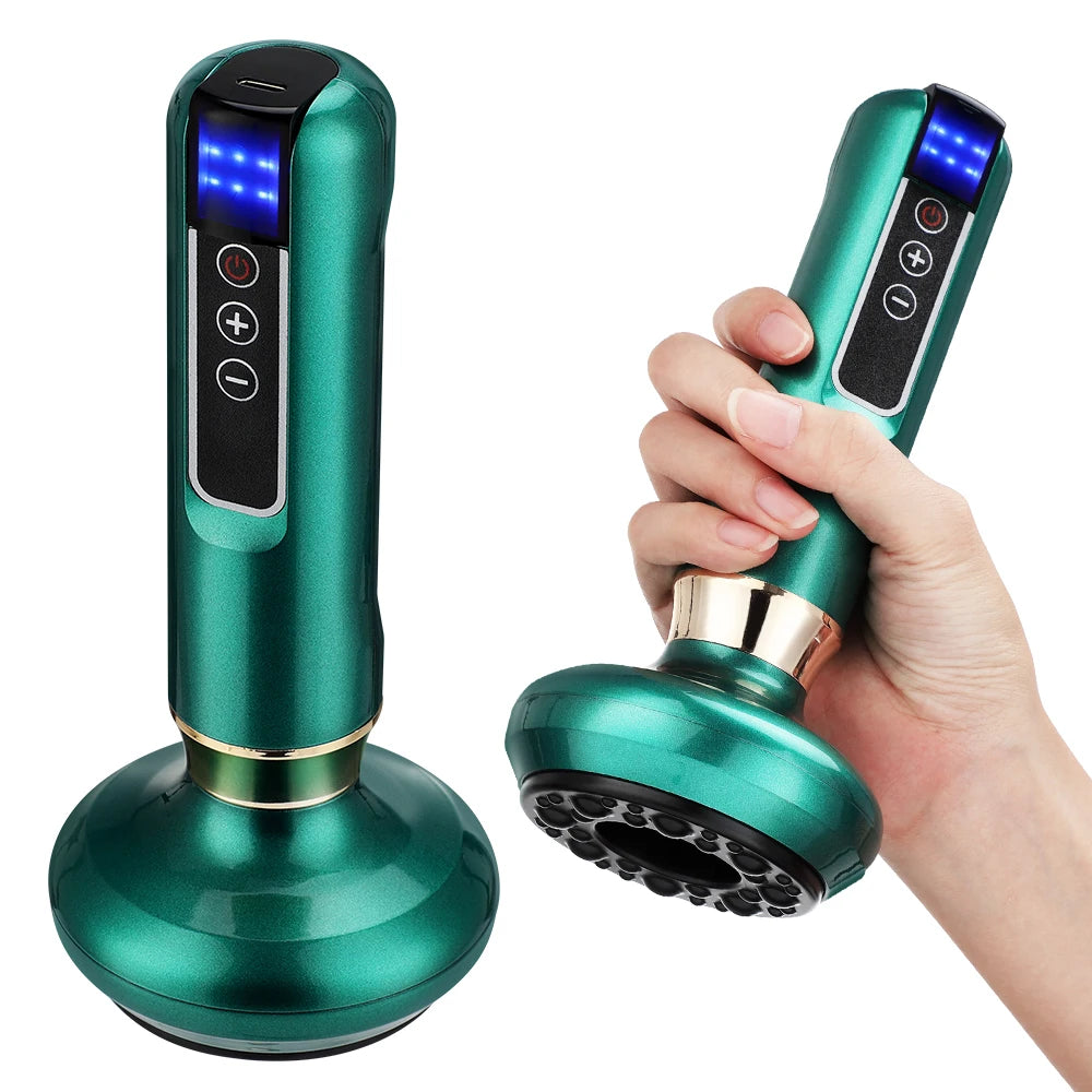 Electric Cupping Massager with Infrared Heat for Targeted Muscle Recovery Relaxation Treatment Tidesmit