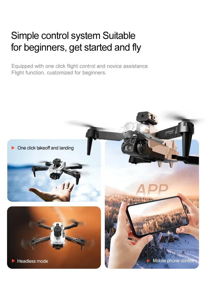 8K GPS Drone with Triple Camera - Obstacle Avoidance & Foldable Design Tidesmit
