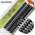 IGUIONSS Segmented False Eyelash Extension DIY Natural Individual Lash Makeup Tools Soft Easy to Operate Eyelashes False