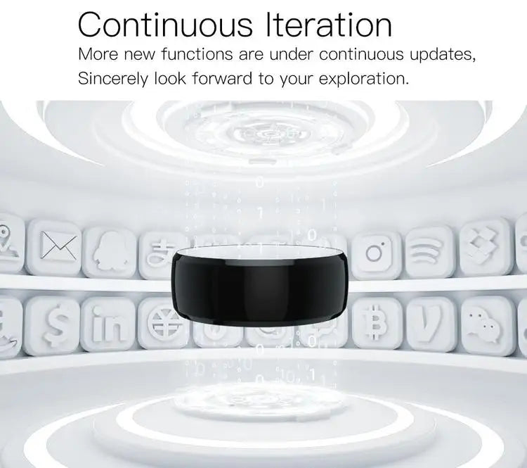 Smart Health Ring with NFC & Biometric Sensor | Tidesmit Tidesmit