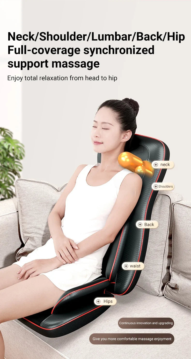 Electric Massage Pillow for Muscle Relief with Heat Therapy - QWW728 Massage Chairs Tidesmit