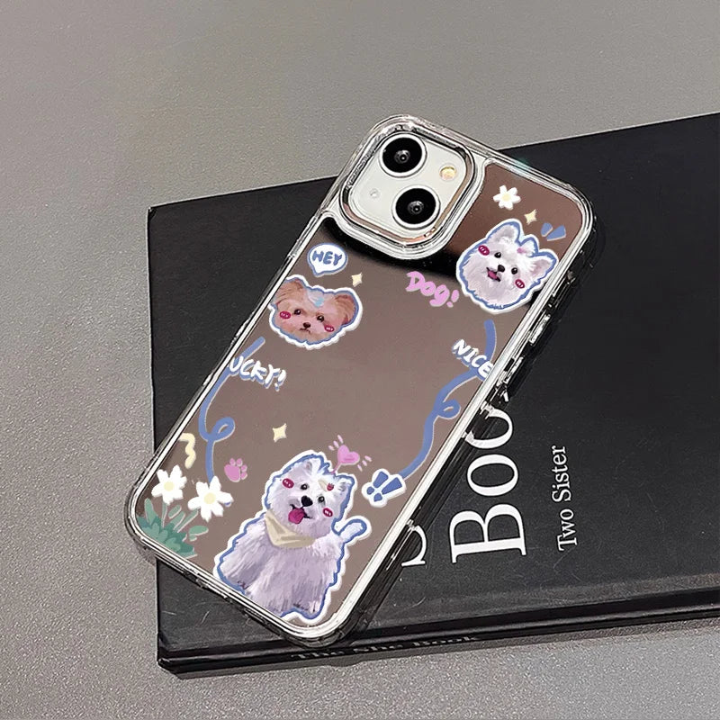 Mirror Phone Case for iPhone 16 Pro Max - Shock-Absorbing Blue Silver Finish SMTWQ061008 Tidesmit