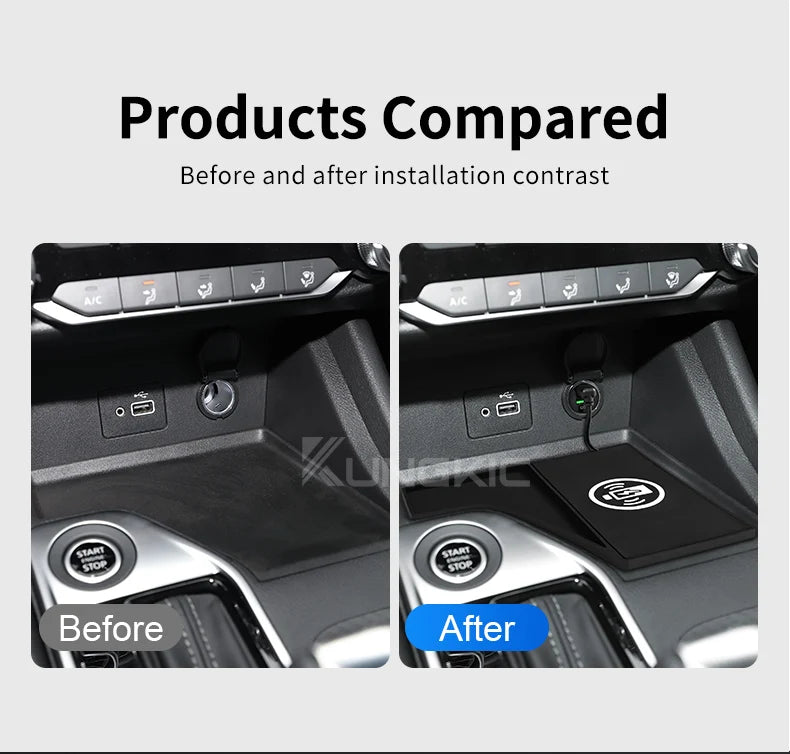 Wireless Charger Pad for Nissan Sentra 2020-2025 LHD, Qi Certified Tidesmit