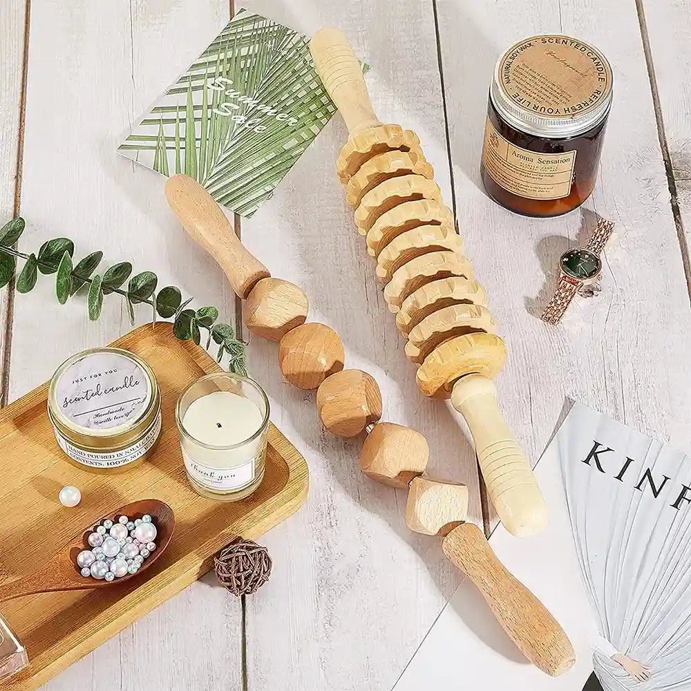 Wood Therapy Massage Roller - Professional Anti Cellulite Guasha Tool Massage Roller Tidesmit