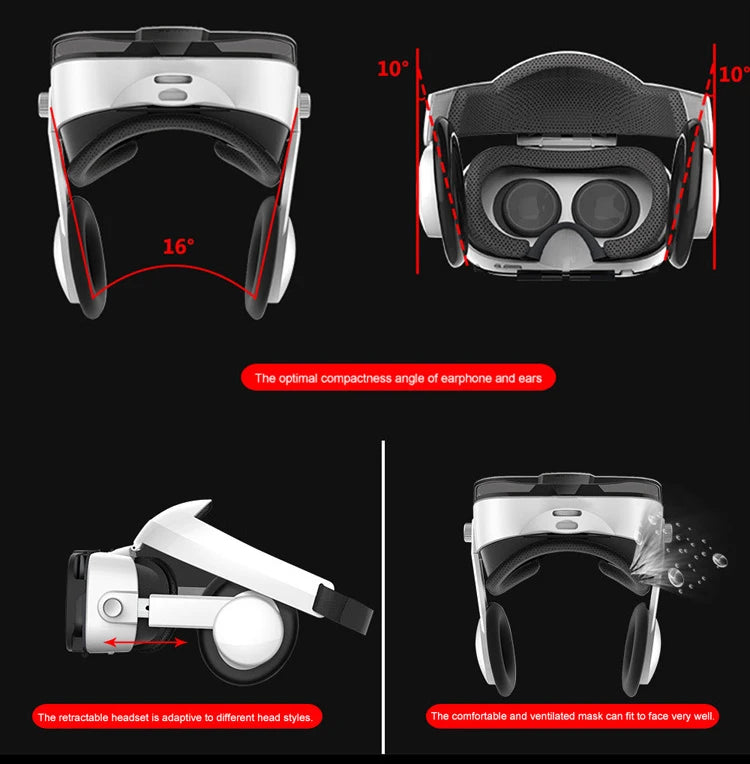 VR Headset for Smartphones with Remote - Immersive 3D Mobile Gaming Tidesmit