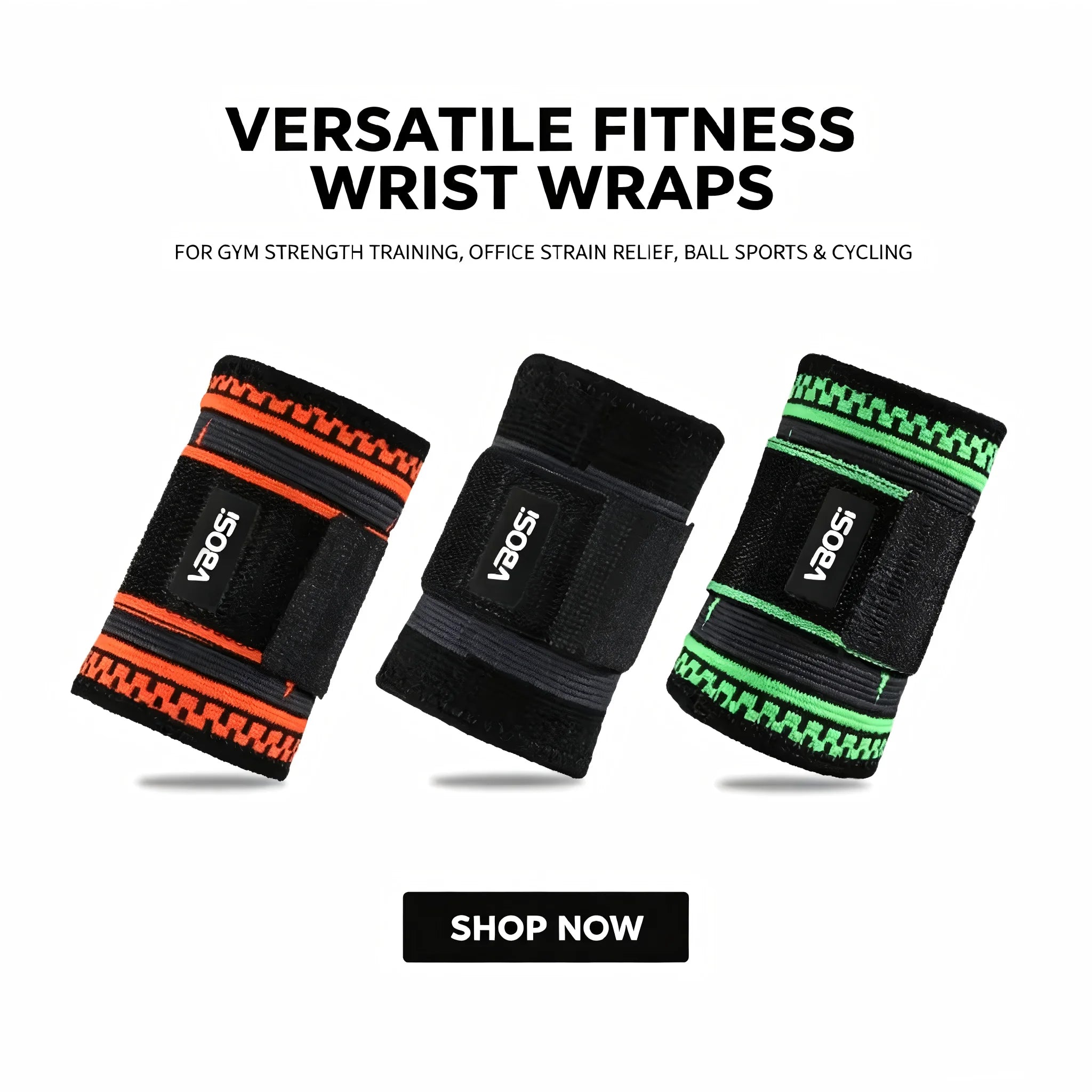 Adjustable Wrist Support Brace - Compression Wrist Wrap for Carpal Tunnel Pain Relief, Breathable Wrist Strap for Gym Fitness, T