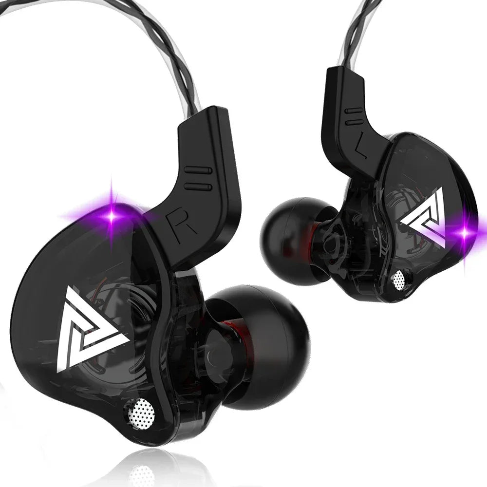 Wired In-Ear Headphones with Mic - HiFi Bass Stereo - Tidesmit Black With mic Tidesmit
