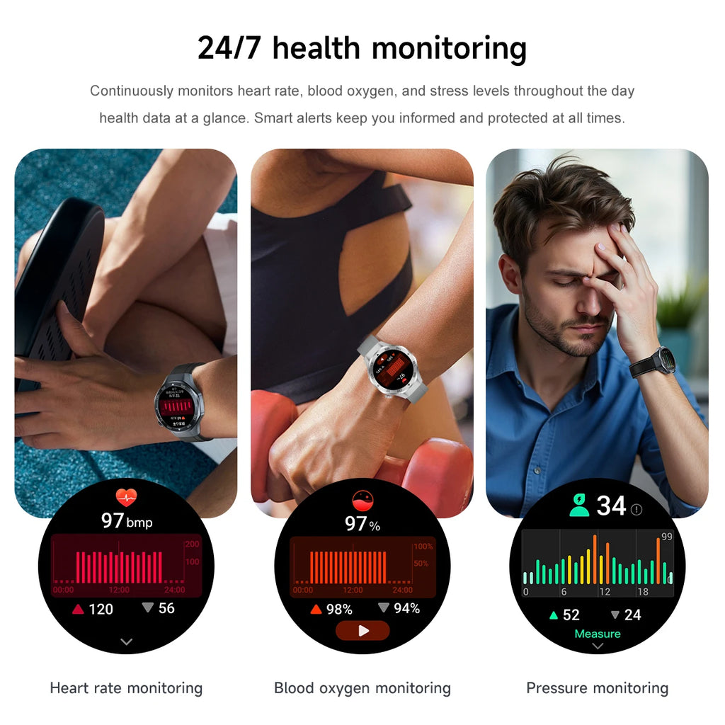 2026New Original Premium Sports SmartWatch Ultra 1.53“Display Built-in GPS Compass 3ATM Waterproof Call Fitness Tracker Bracelet