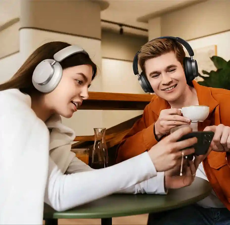 Wireless Headphones Noise Cancelling Over-Ear Studio Pro High-Res Audio Tidesmit
