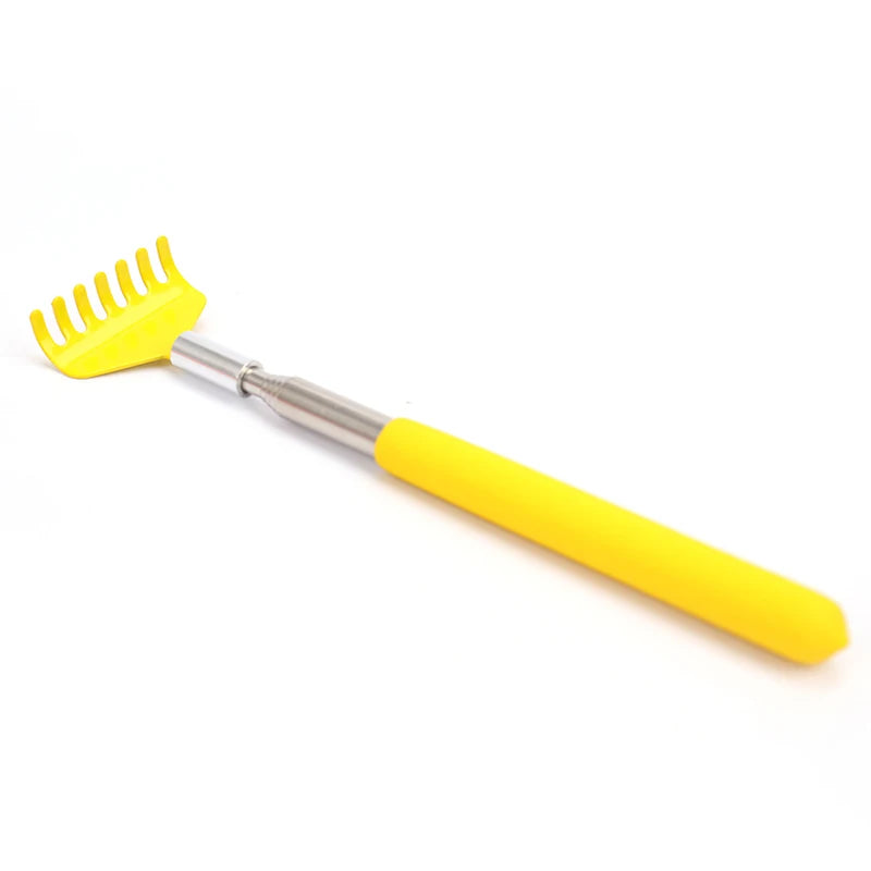 Telescopic Back Scratcher | Stainless Steel Claw | Tidesmit Back Massage Instrument Yellow Tidesmit