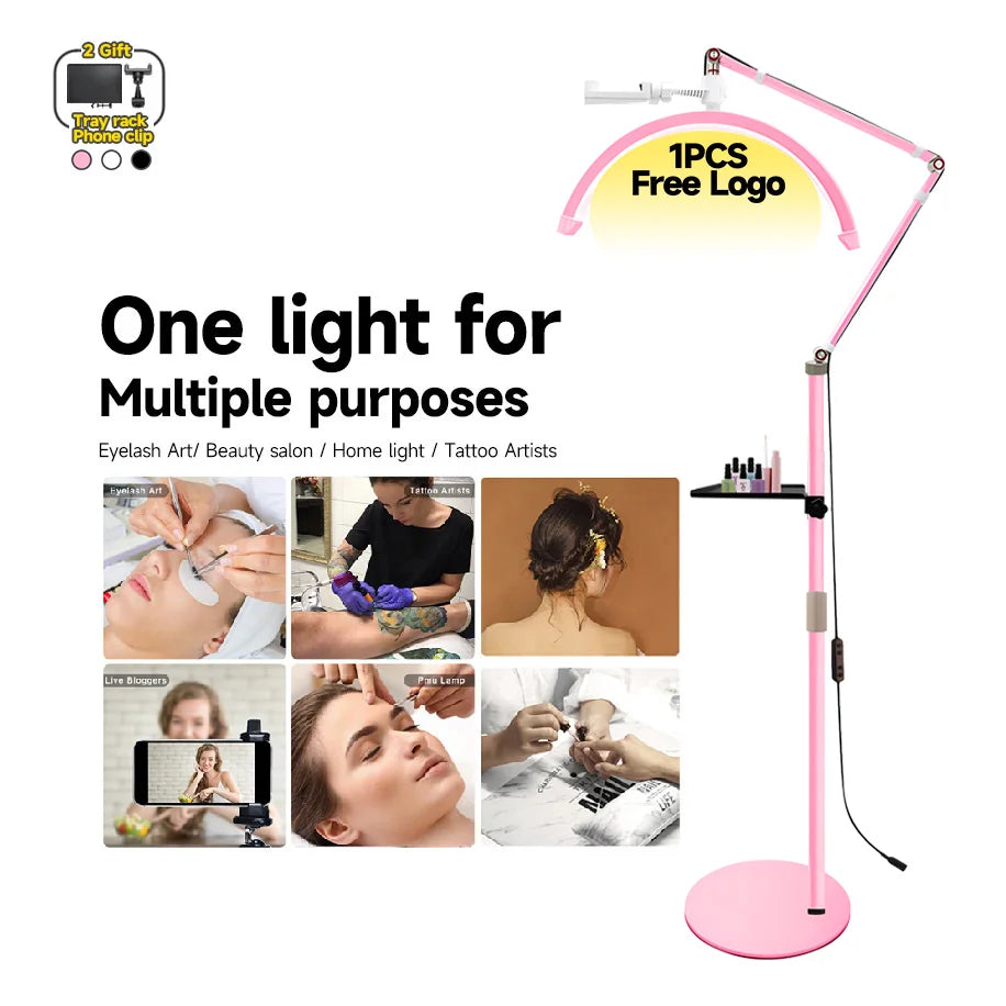 Half Moon Eyelash Lamp - LED Salon Light with Adjustable Color Temperature Tidesmit