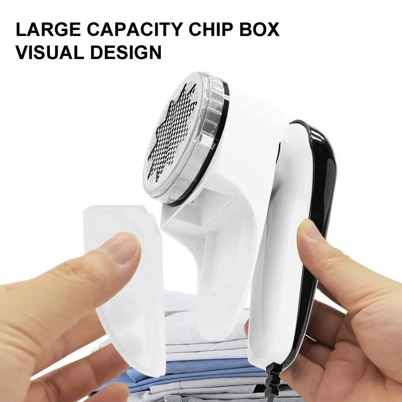 Tidesmit professional rechargeable fabric lint remover showing shaver head detail and ergonomic grip design