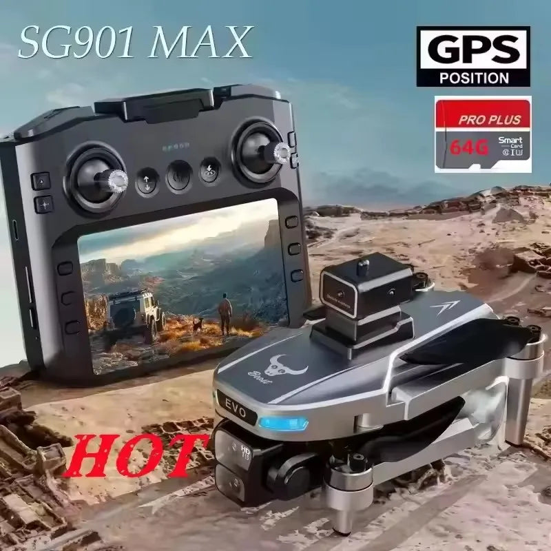 GPS Camera Drone with Obstacle Avoidance - Foldable 8K Quadcopter Tidesmit
