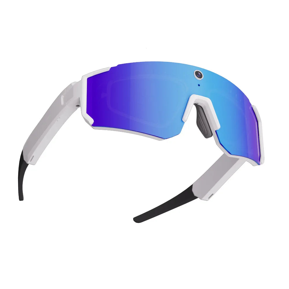 4K Camera Bluetooth Polarized Smart Glasses - UV400 Cycling Series Blue Tidesmit