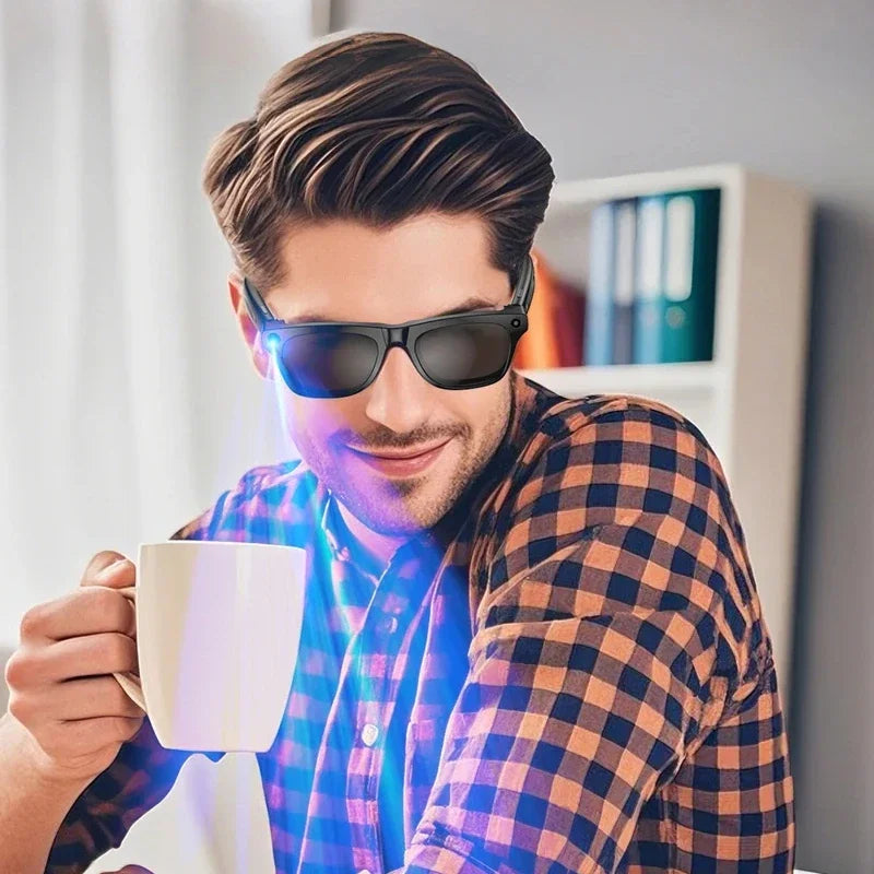 AI Smart Glasses with 8K Camera & Bluetooth Audio - Tidesmit Tidesmit