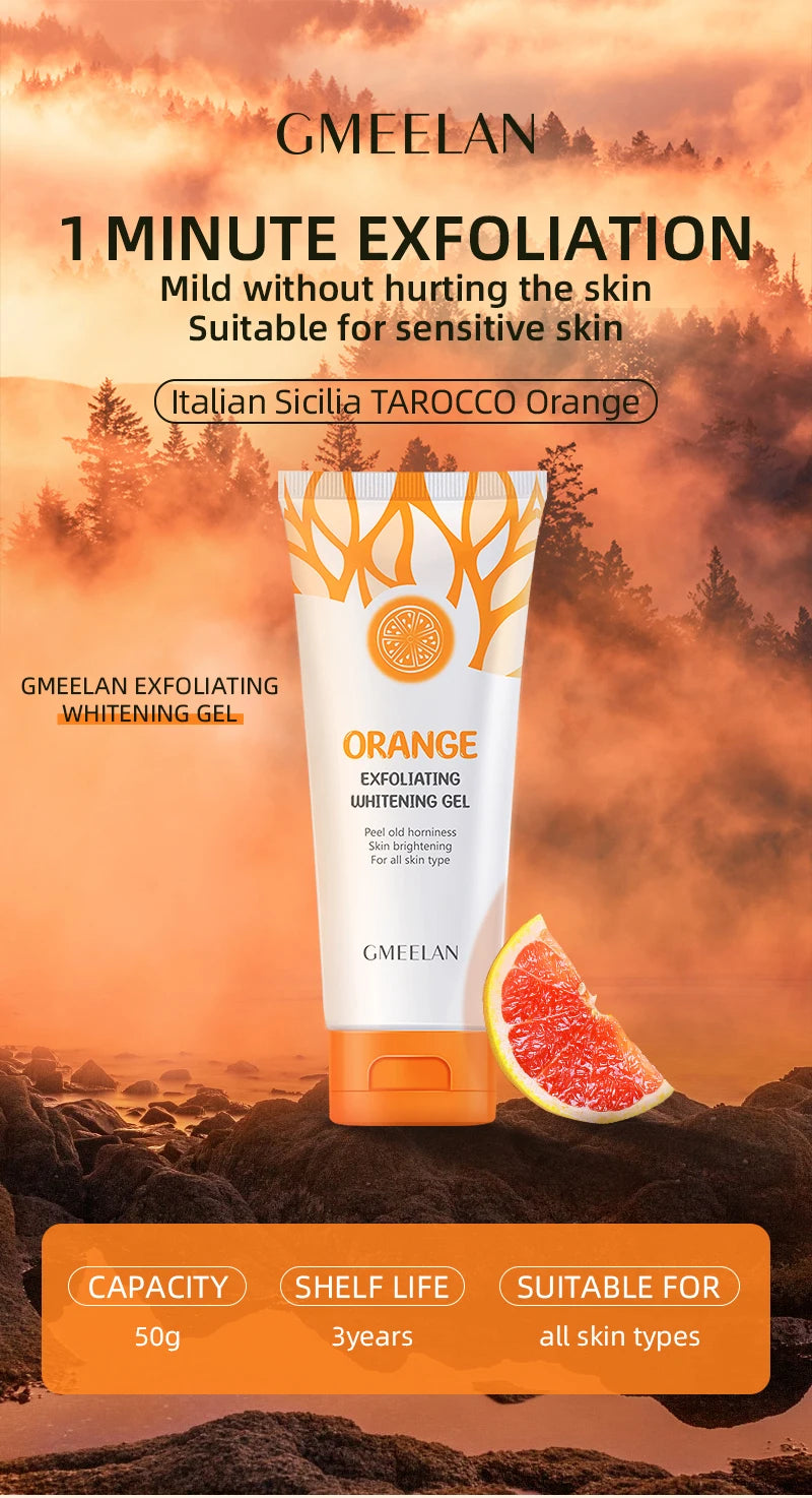 Orange Exfoliating Gel 50g - Natural Brightening Facial Scrub Scrubs Treatments Tidesmit