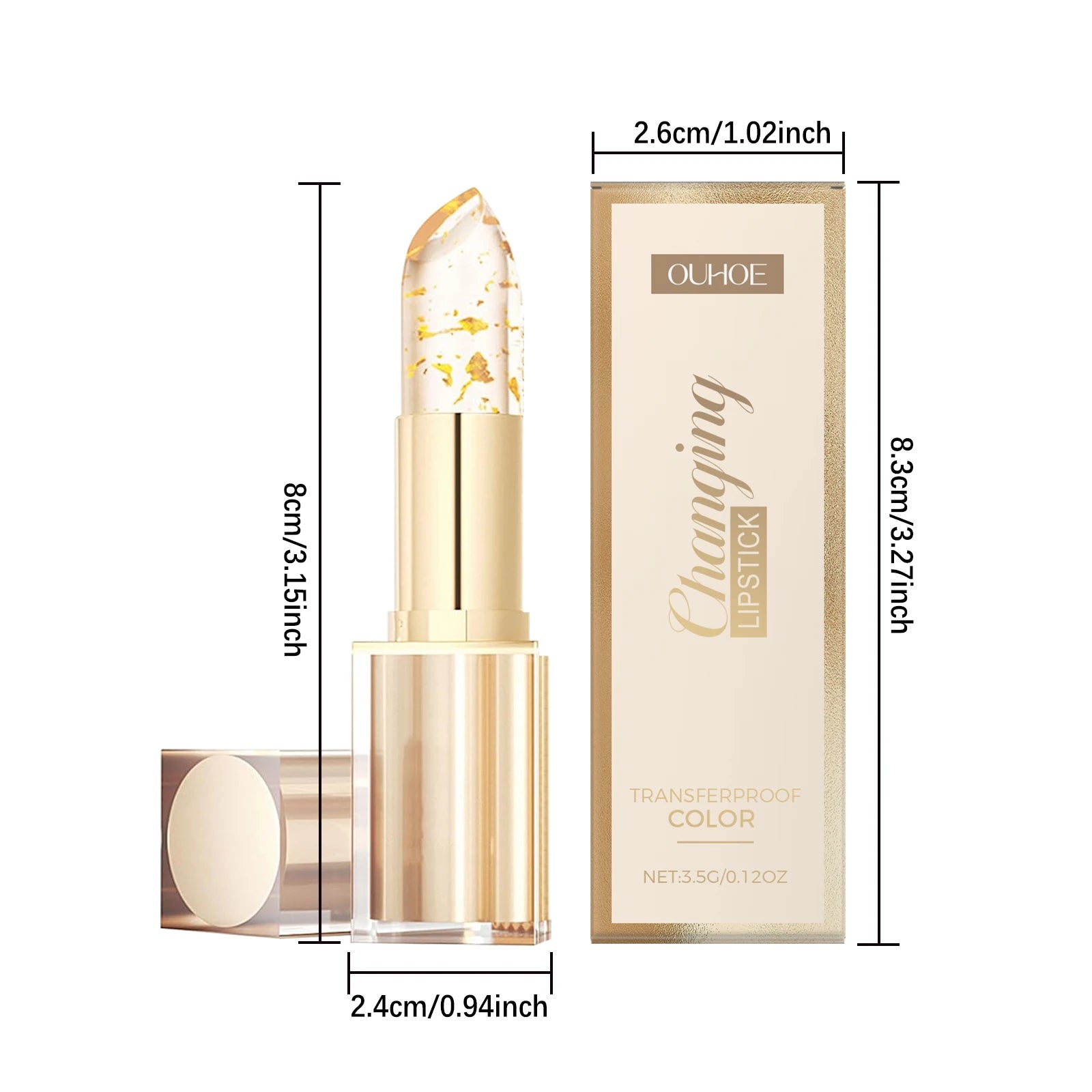 Moisturizing Lip Balm with Glossy Finish - Tidesmit Color Changing Lip Care Tidesmit
