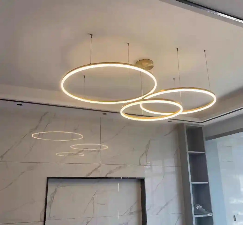LED Ring Chandelier Modern Pendant Light for Living Room Tidesmit Tidesmit