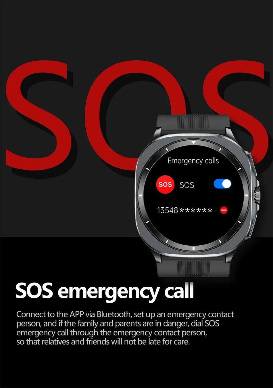 for Samsung Air Pump Airbag Smart Watch Men, Micro Physical Examination Accurate Measure Blood Pressure Sport SmartWatch 2025New