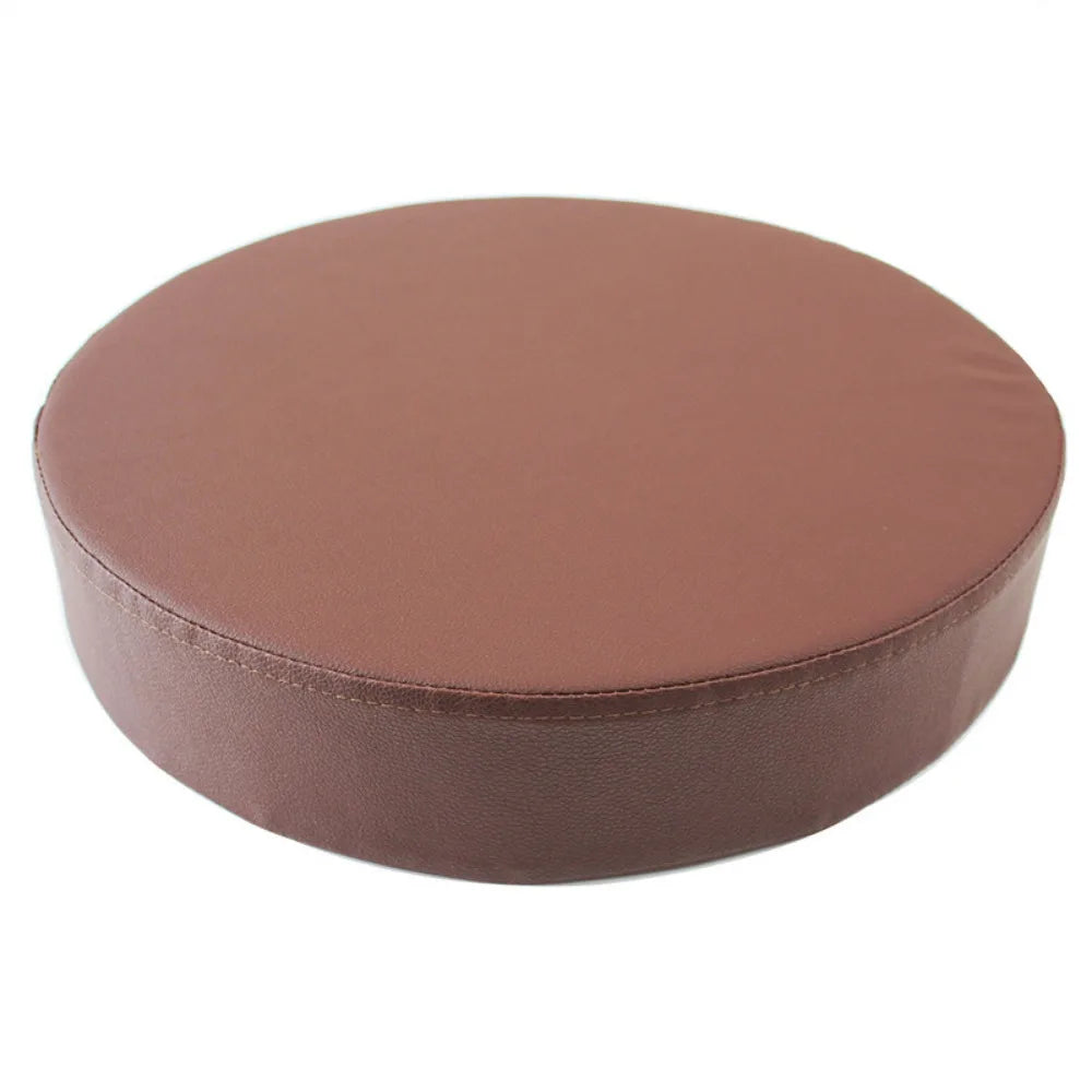 Simple Japanese Style Leather Round Cushion Thicken Soft Floor Cushion Waterproof Meditation Window Pillow for Home