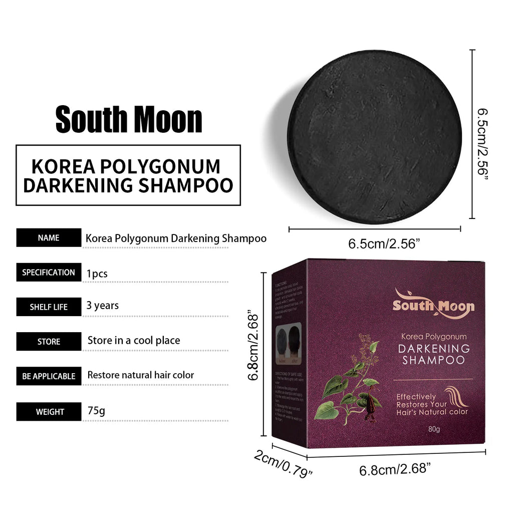 Polygonum Multiflorum Shampoo Soap Deep Clean Oil Control Nourish Scalp Soothe Hair Root Natural Care Refreshing Scent Hair Soap